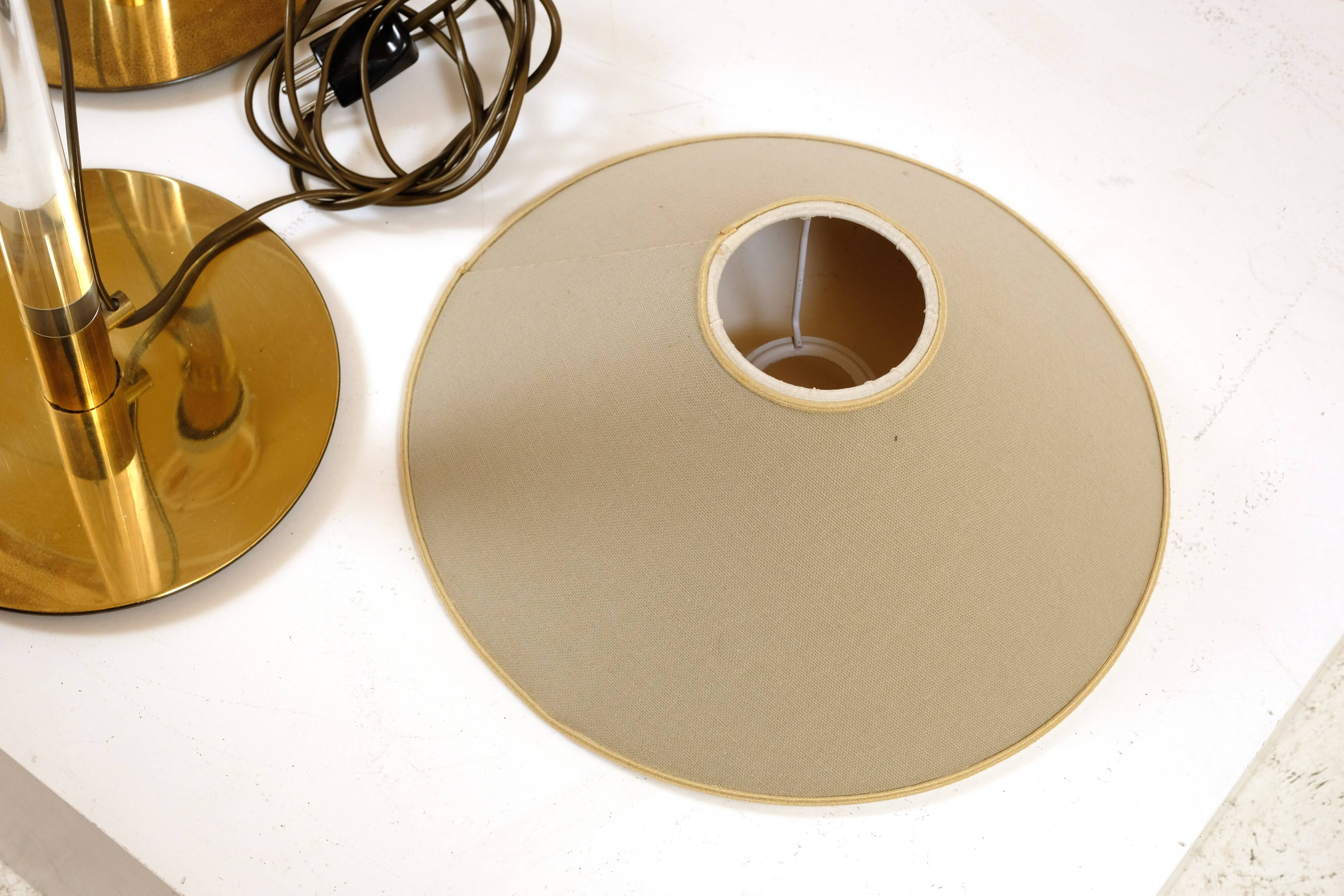 Pair of 1970s table or bedside lamps