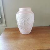 Art deco vase decorated with roosters