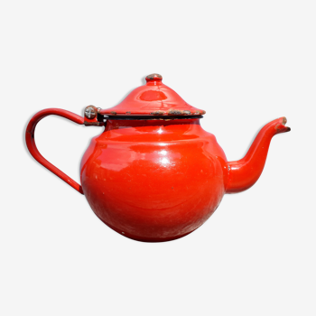 Red Japy teapot