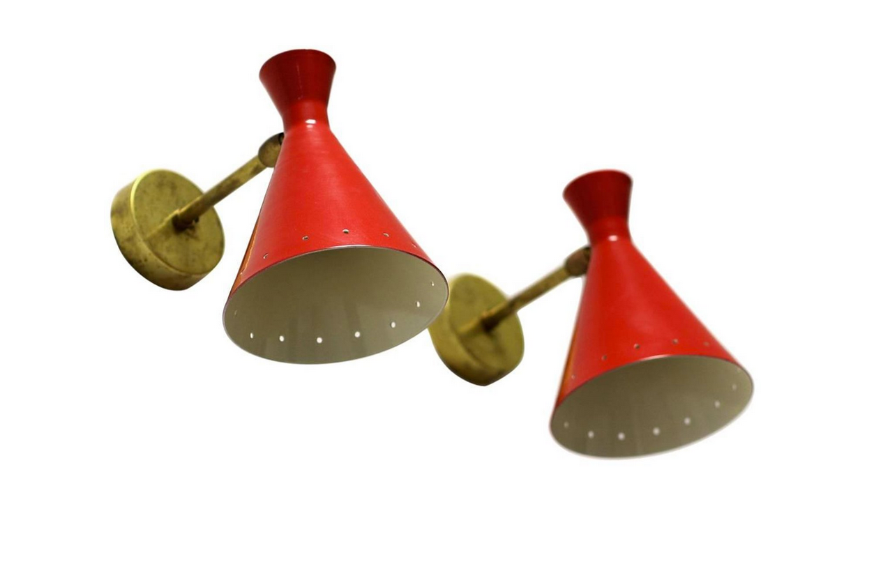 Pair Italian wall in the style of the 50's