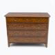 Chest of Drawers in Solid Italian Walnut with Maple Inlays, late 18th