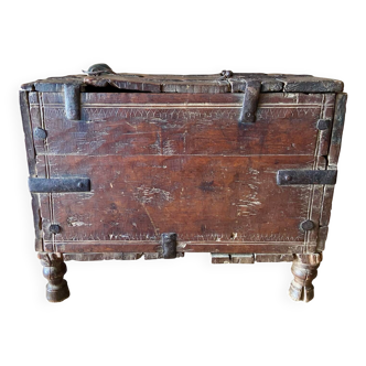 Ancien Coffret Antique de Mariage Dot - Origine Rajasthan Inde ? XIX XVIIIè