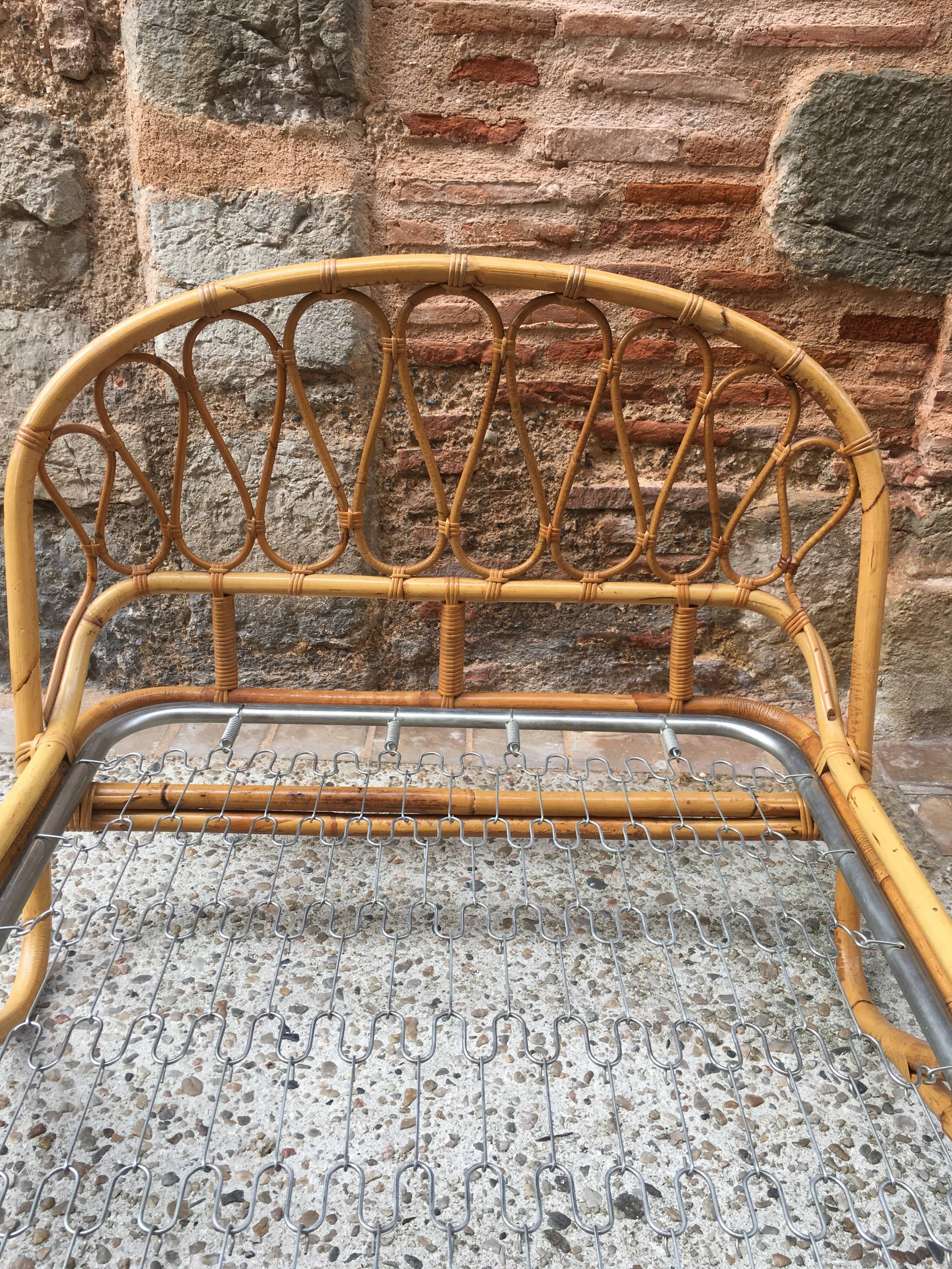 1-seat rattan basket bed