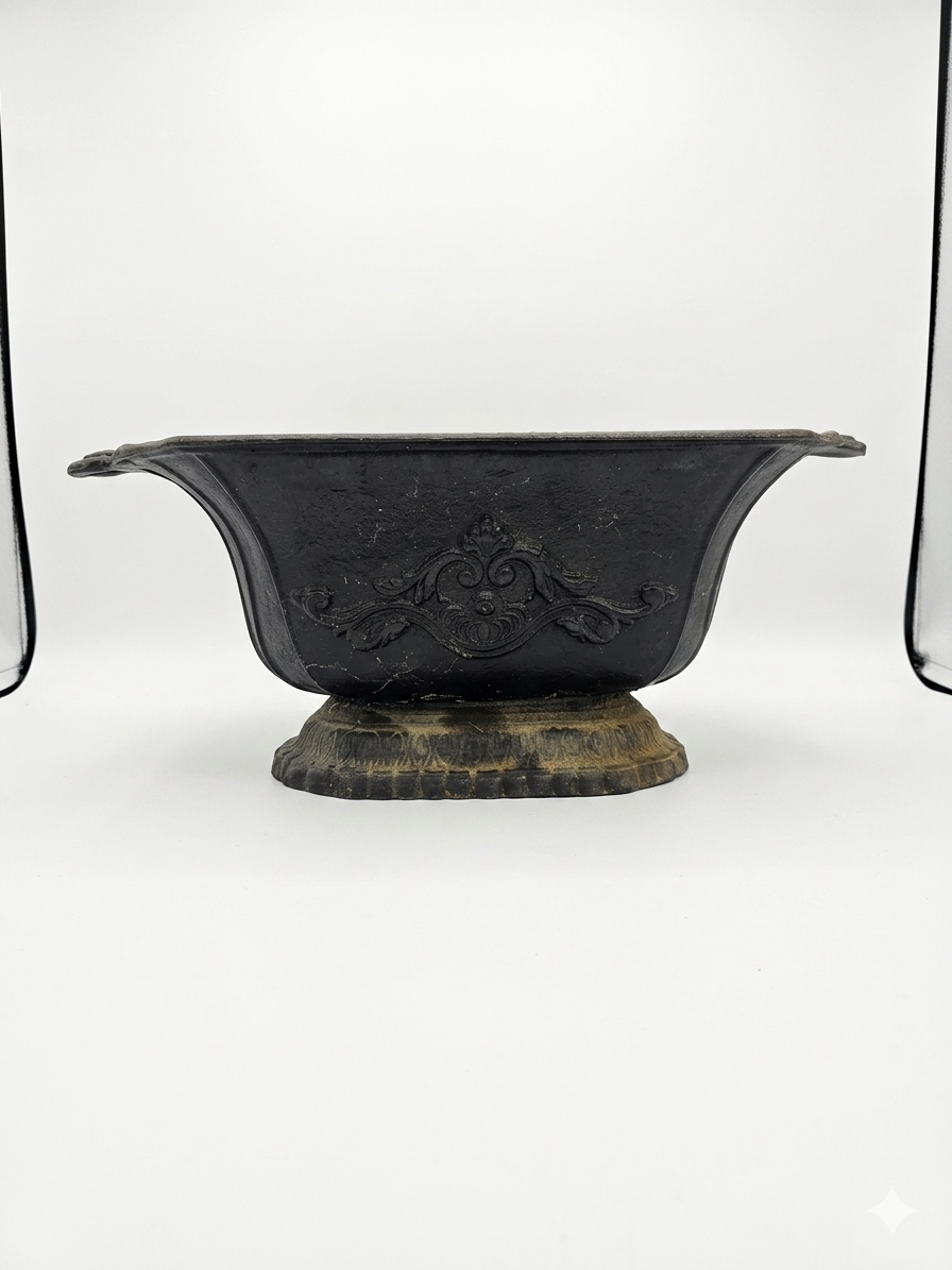 Antique cast iron planter