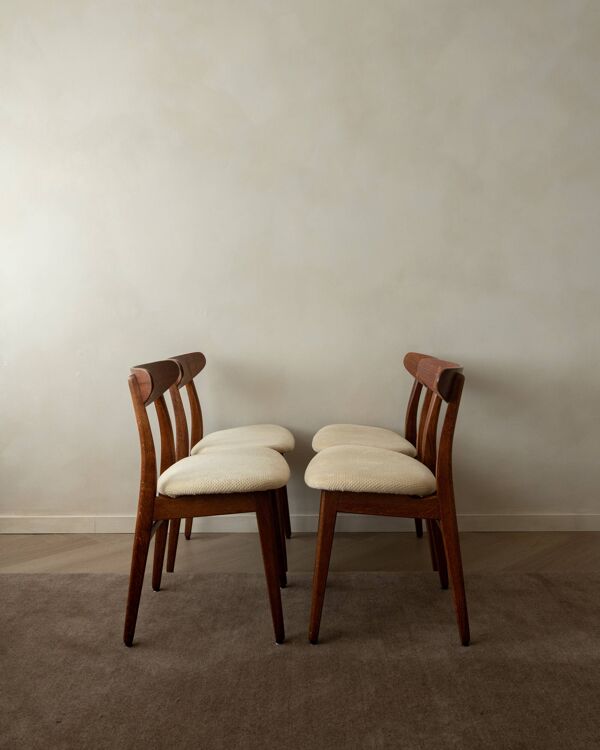 Ensemble de 4 chaises de salle à manger CH30 par Hans J. Wegner pour Carl Hansen & Søn