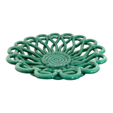 Vintage Vallauris ceramic braided fruit cup