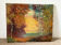 Paysage romantique, huile sur toile