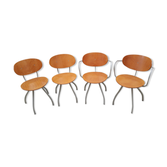 Chaises et fauteuil par Pascal Mourgue