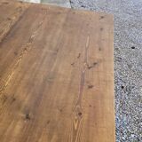 Old rustic farm table, one drawer - 1m30