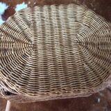 Wicker elephant side table