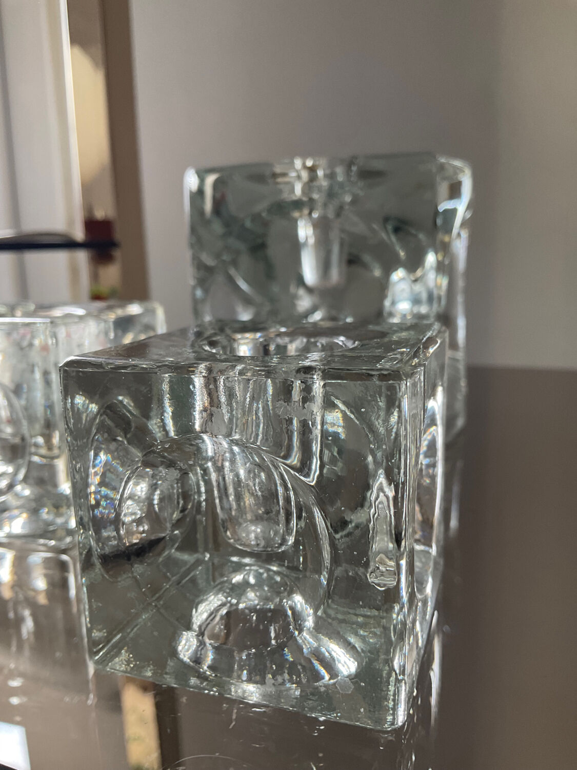 Trio of Peill & Putzler candle holders from the 70s