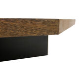 Vintage coffee table wenge hexagon 1960