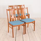 Ensemble de 4 chaises en teck danoises du milieu du siècle
