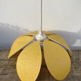 Suspension flower petal yellow vintage 70s