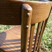 Lot de 11 chaises bistrot en bois courbé vintage