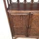 Buffet wood and rattan canning