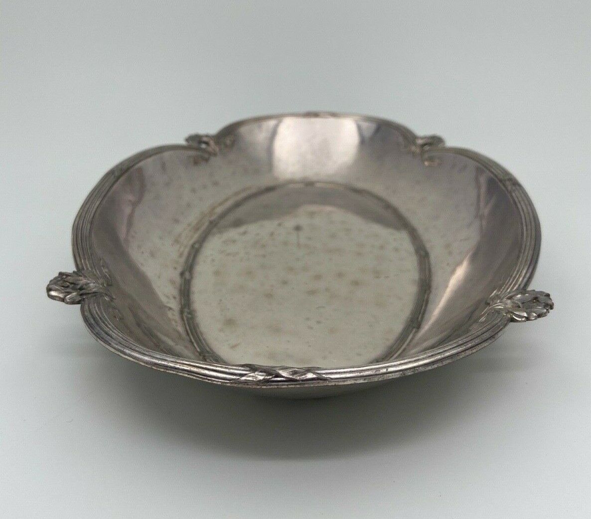 Silver metal panetiere louis xvi style 1900 goldsmith gallia 5401