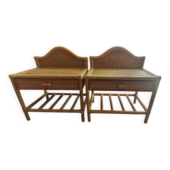 Set of 2 bedside tables from the 80s