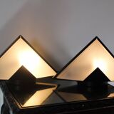 Paire de lampea Pyramide, Allemagne 1980