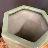 Pair of hexagonal vases