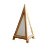 Bamboo pyramid lamp and fabric, 70