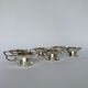 Set of 6 Mid Century Modern Silver Plated Coffee Cups