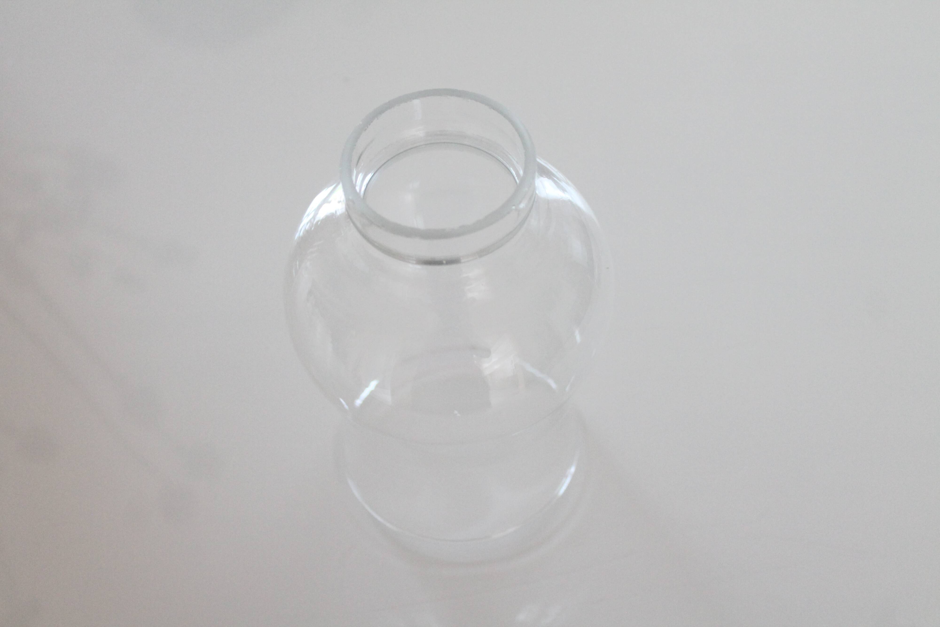 Vintage clear glass lampshade