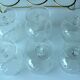 1950s - 6 cognac glasses on a brass tray as a set - Vintage