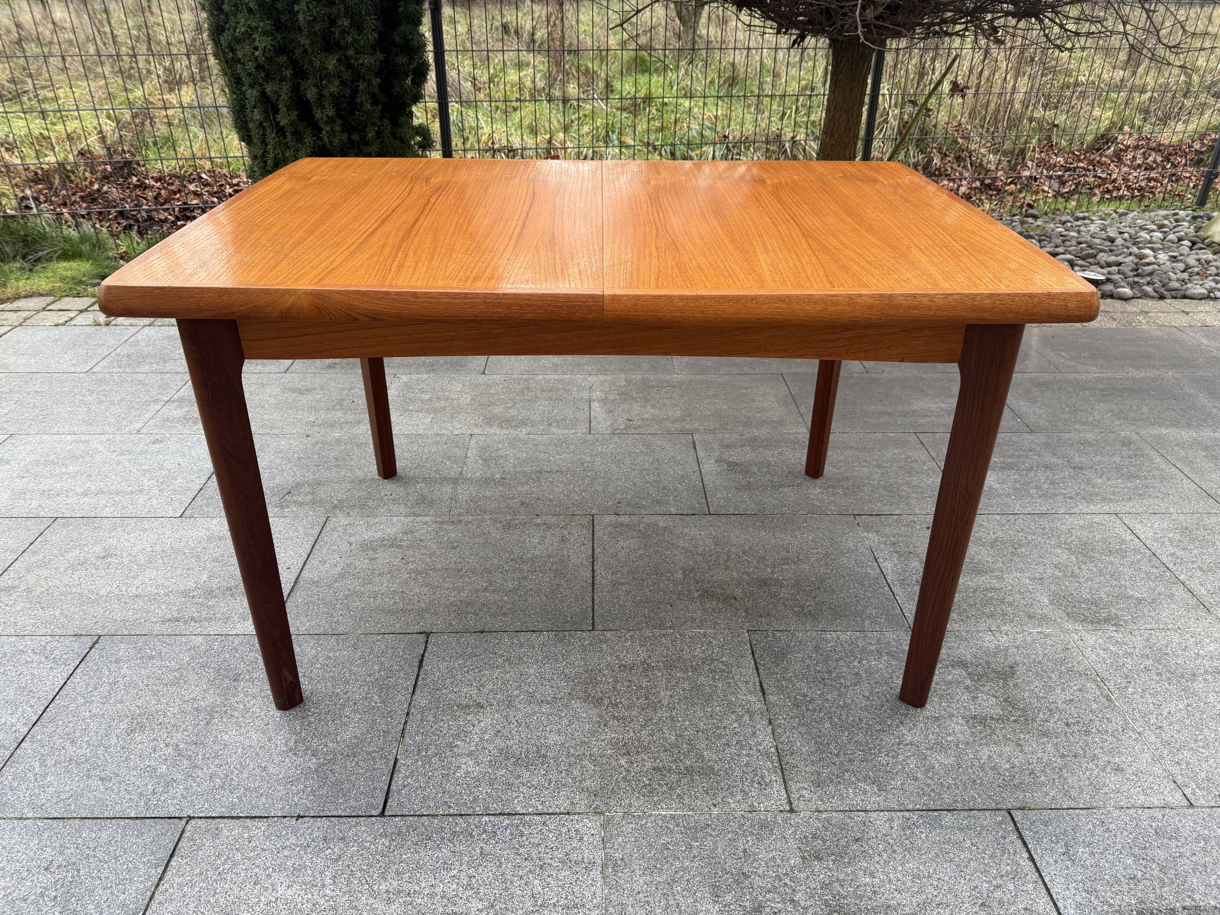 Scandinavian dining table Henning Kjaernulf Year 60