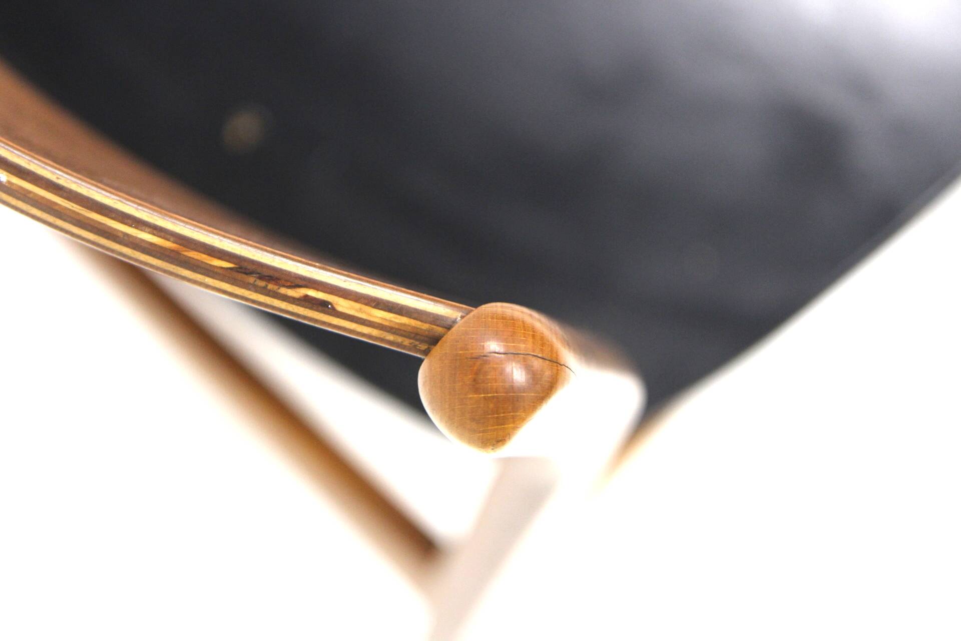 Chaise scandinave en teck en skaï, Danemark, 1960