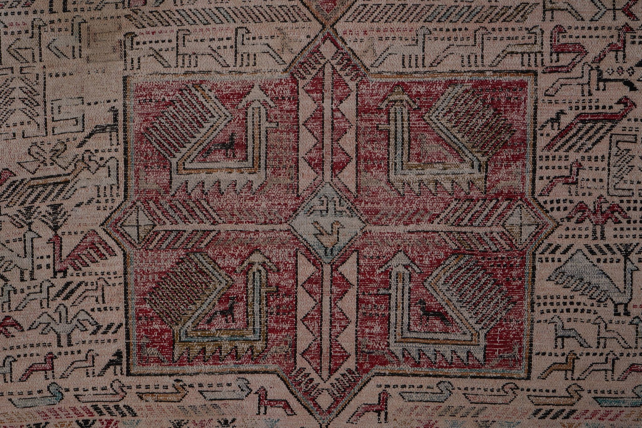 Vintage Turkish Oushak Handwoven Rug 123x183 cm
