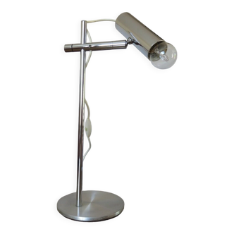 Lampe en métal chromé coulissante années 70