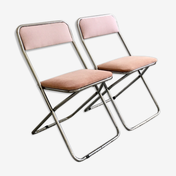 Restored vintage folding chairs