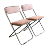 Restored vintage folding chairs