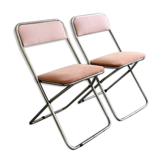 Restored vintage folding chairs