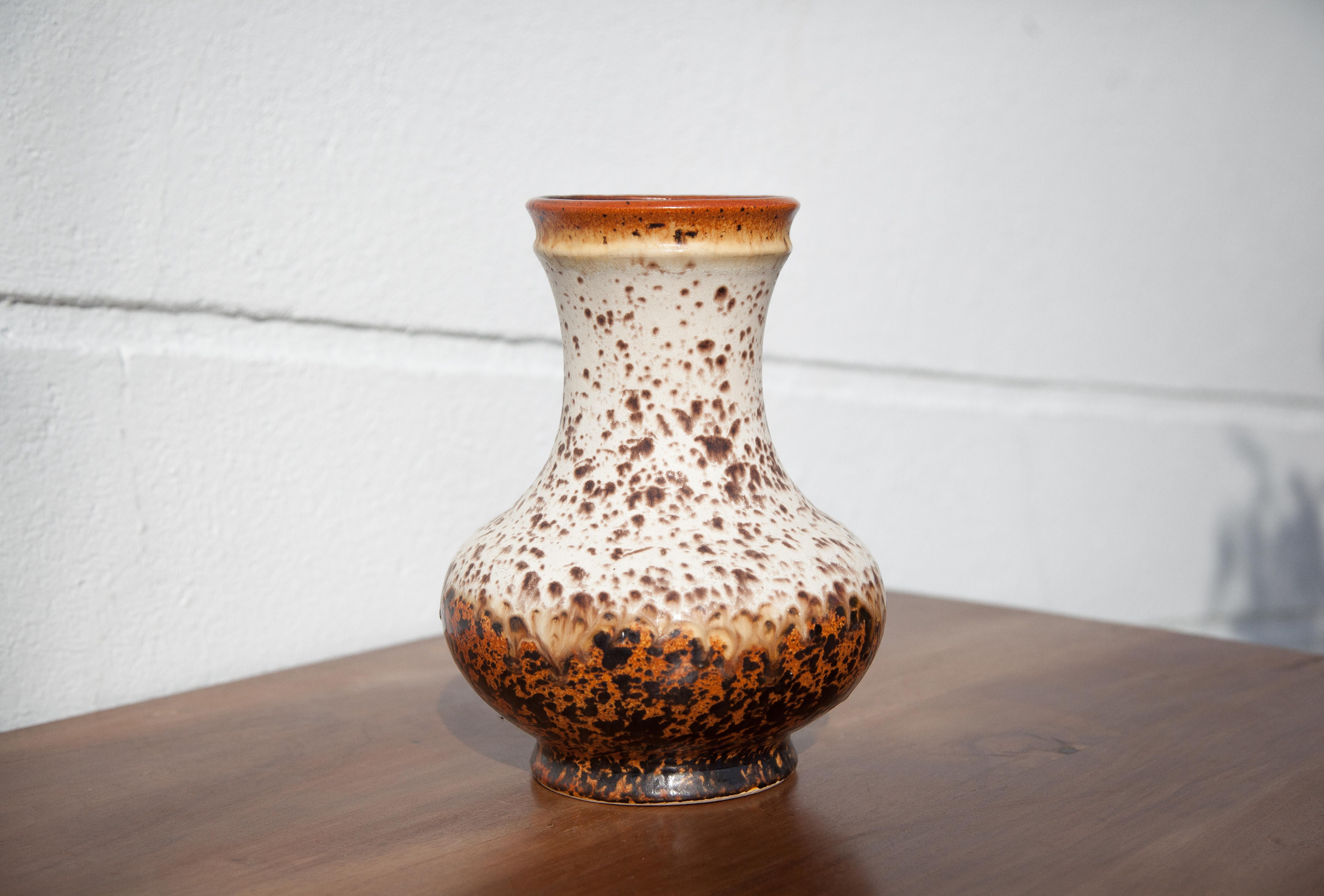 Ceramic vase 528-26 Uebelacker u-keramik, west germany