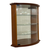 1980s wooden display wall cabinet
