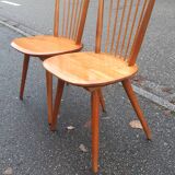 Brutalist chairs, mountain decor, Albert Haberer
