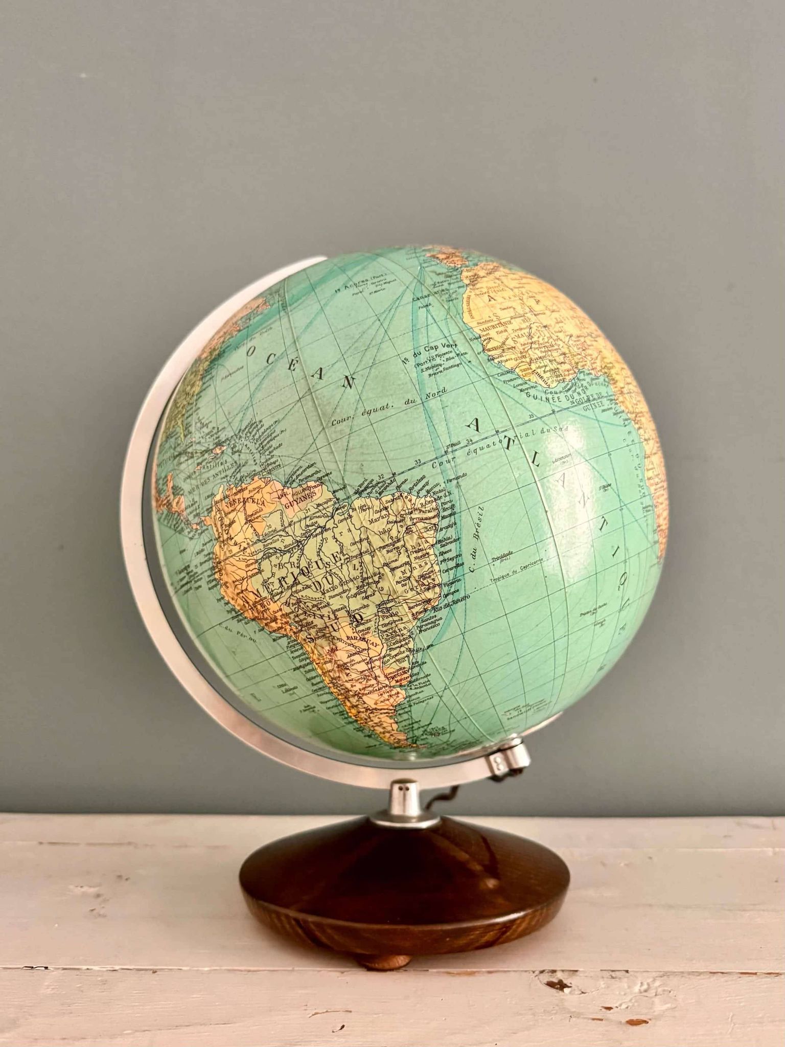 “Columbus” terrestrial globe duo, circa 1960