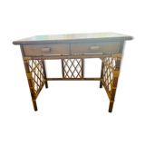 Vintage rattan desk