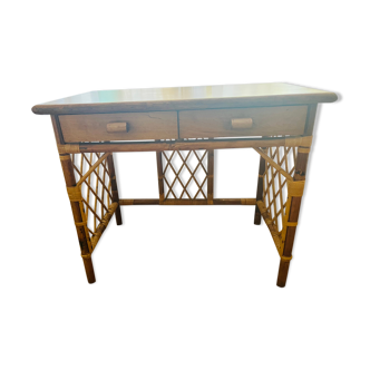 Vintage rattan desk