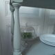 Console vintage 3 plateaux vert de gris