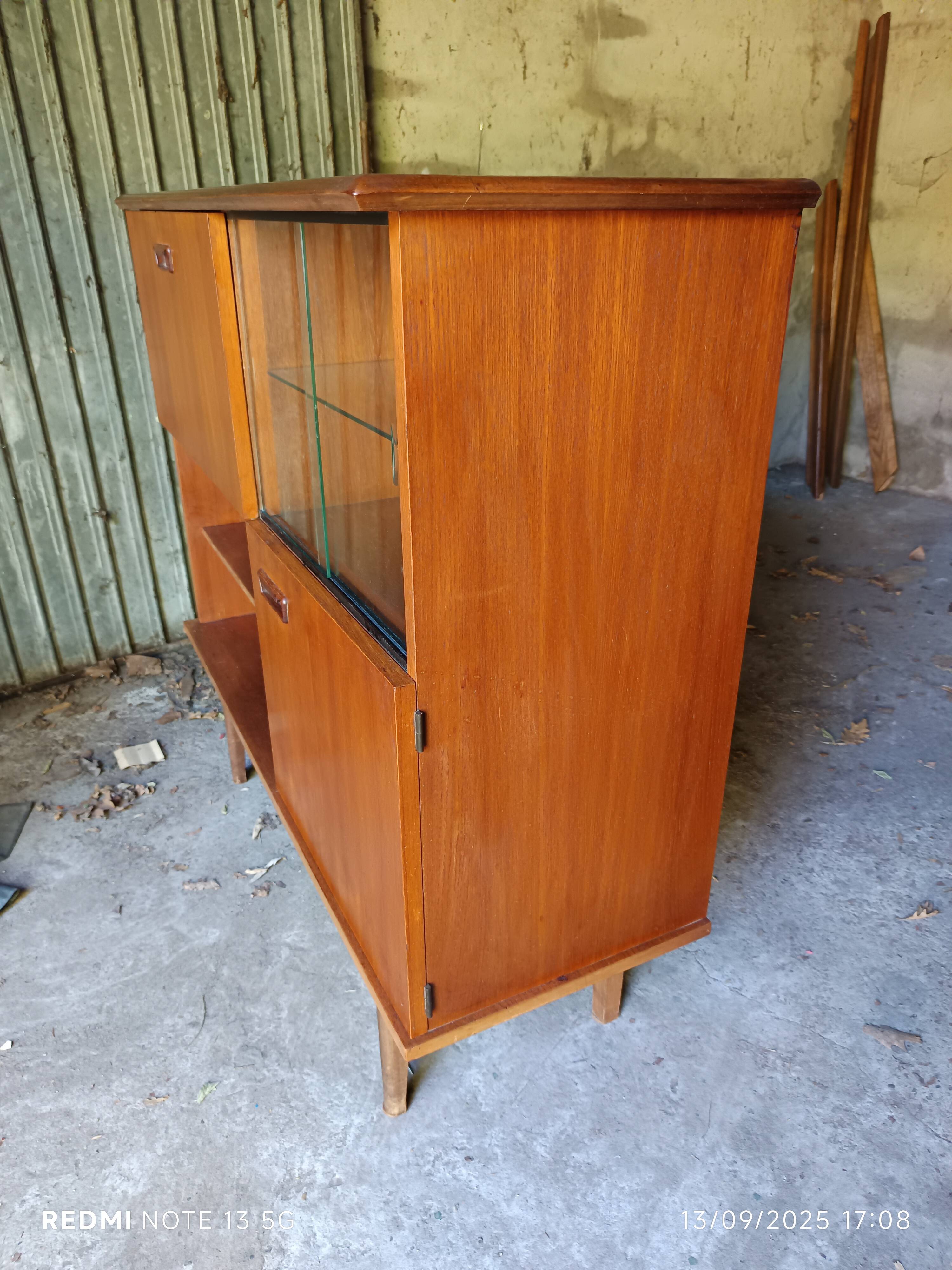 1960s Scandinavian display cabinet