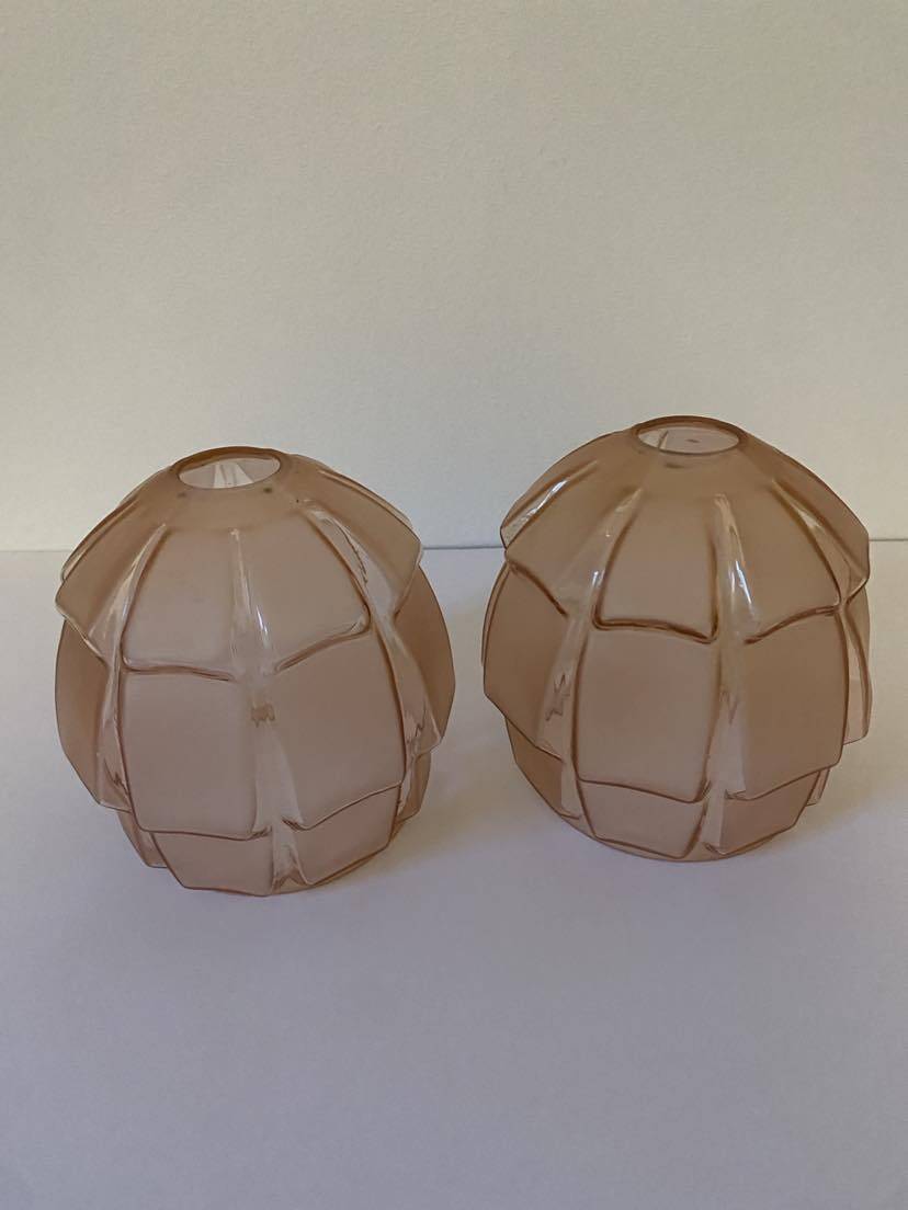 2 Petits globes art déco