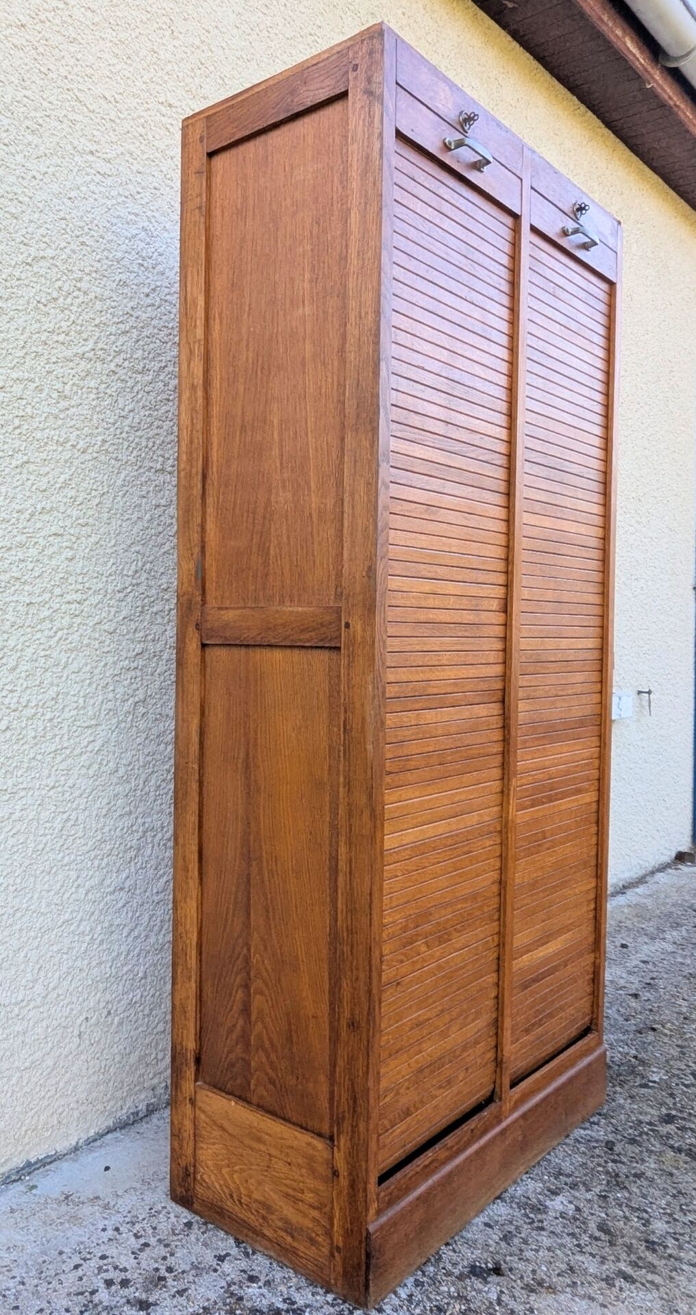 classeur double de bureau en chêne à rideaux Meuble 30 60