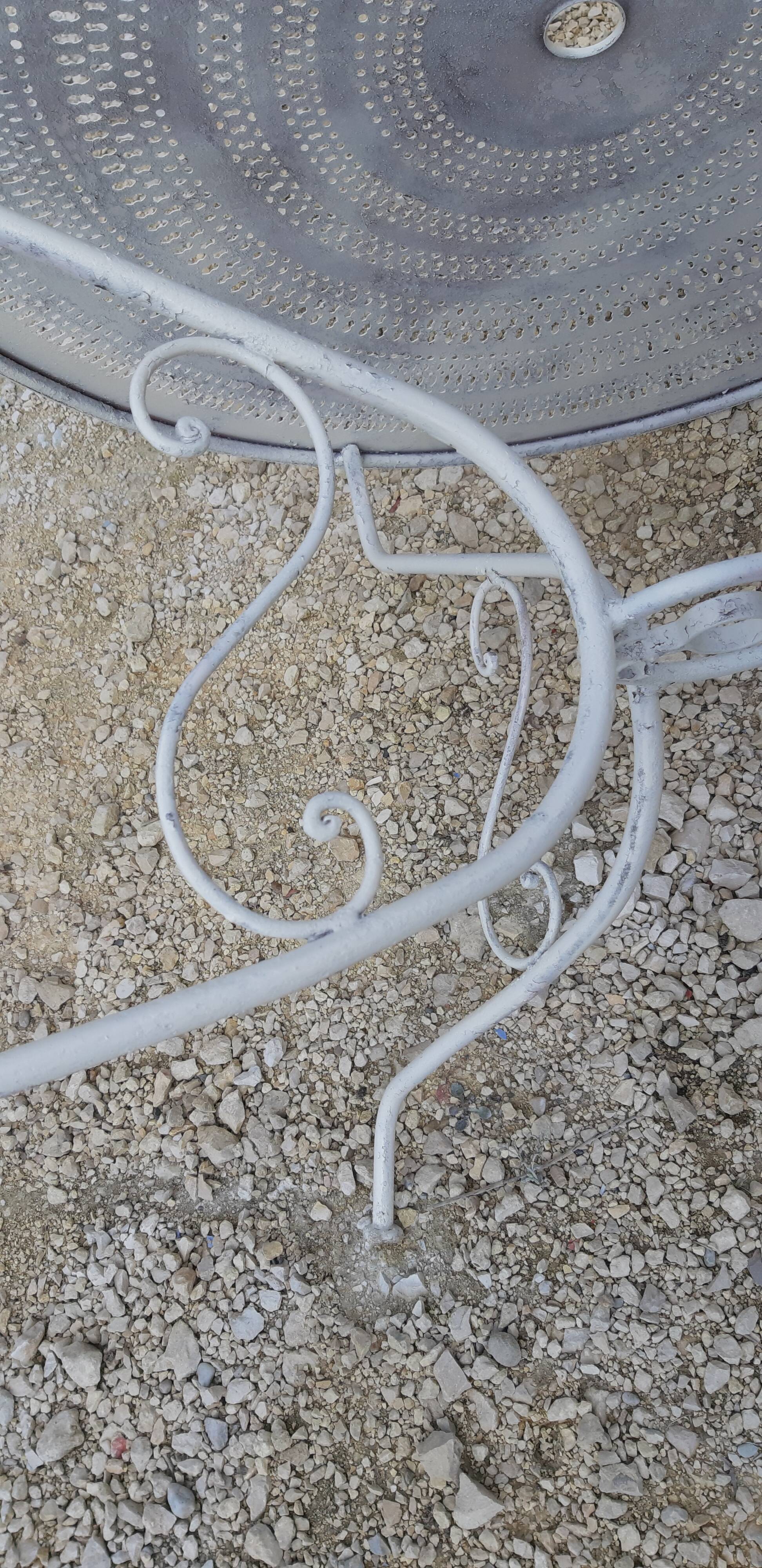 Wrought iron garden table 1900