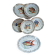 12 antique "Royal" dinner plates + 1 dish