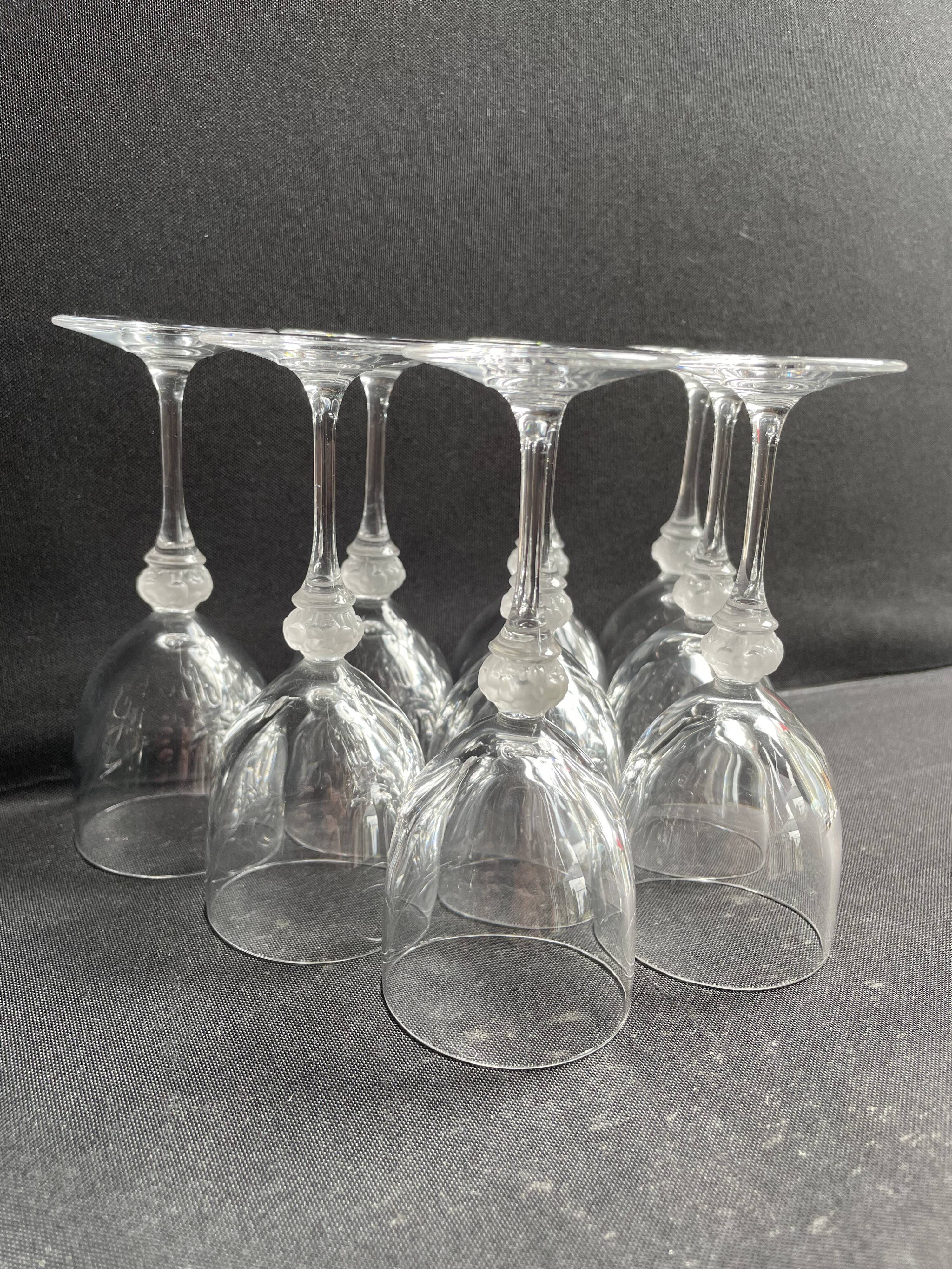 9 crystal port glasses – Lalique taste