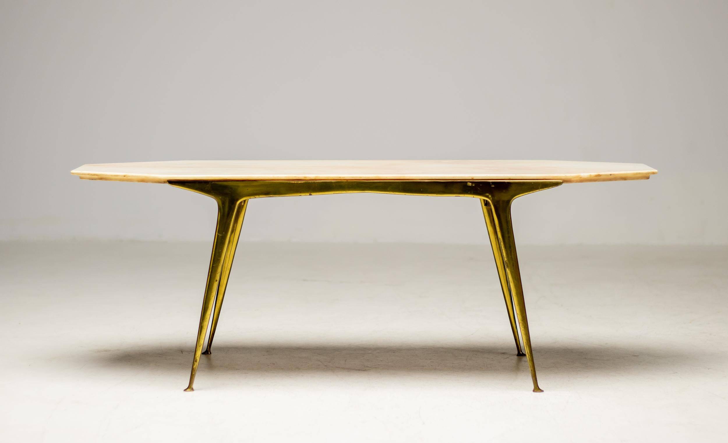 Italian coffee table with marble top, 1960