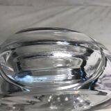 Ancien bougeoirs en cristal cristallerie d'art Vannes France vintage